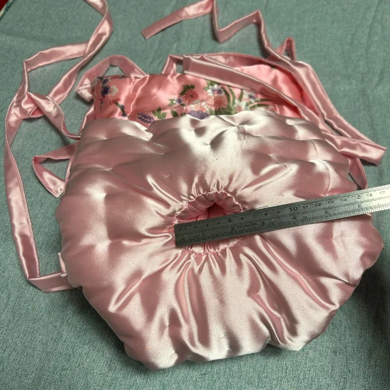 Men Glossy Soft Floral Silky Touch Briefs with Filled Long Staple Cotton Sheath Pants Club Sexy Costumes Private Party BF Male