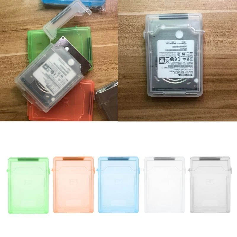 P9fa 2,5 polegadas HDD SSD para caixa caixa Disco rígido Protetor disco Multi Color