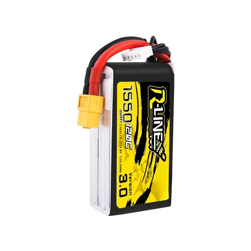 For RC Helicopter Quadcopter FPV Racing Drone Parts with XT60 14.8V BATTERY TATTU R-LINE 3.0 4S 14.8V 1550mAh 120C LiPo Battery