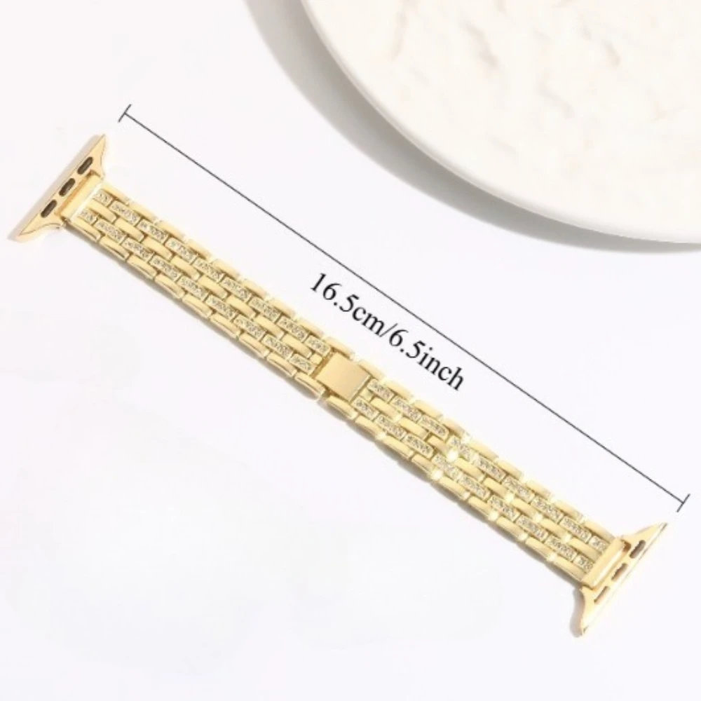 Premium Women's For Watch Band, Compatible with iWatch 1-11/SE/Ultra, 38-49mm, Adjustable (Watch Not Included)