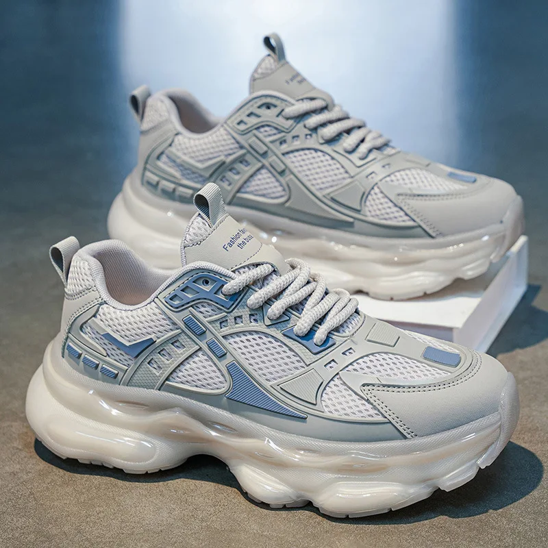 Men's shoes 2026 summer new breathable mesh dad shoes casual outdoor sports shoes