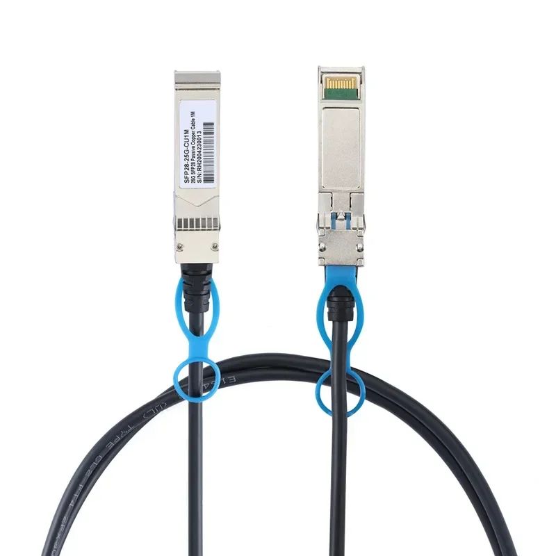 Pusat data produsen SFP28 25G ke SFP28 kabel berkecepatan tinggi 1-3 meter data server kompatibel dengan Cisco H3C