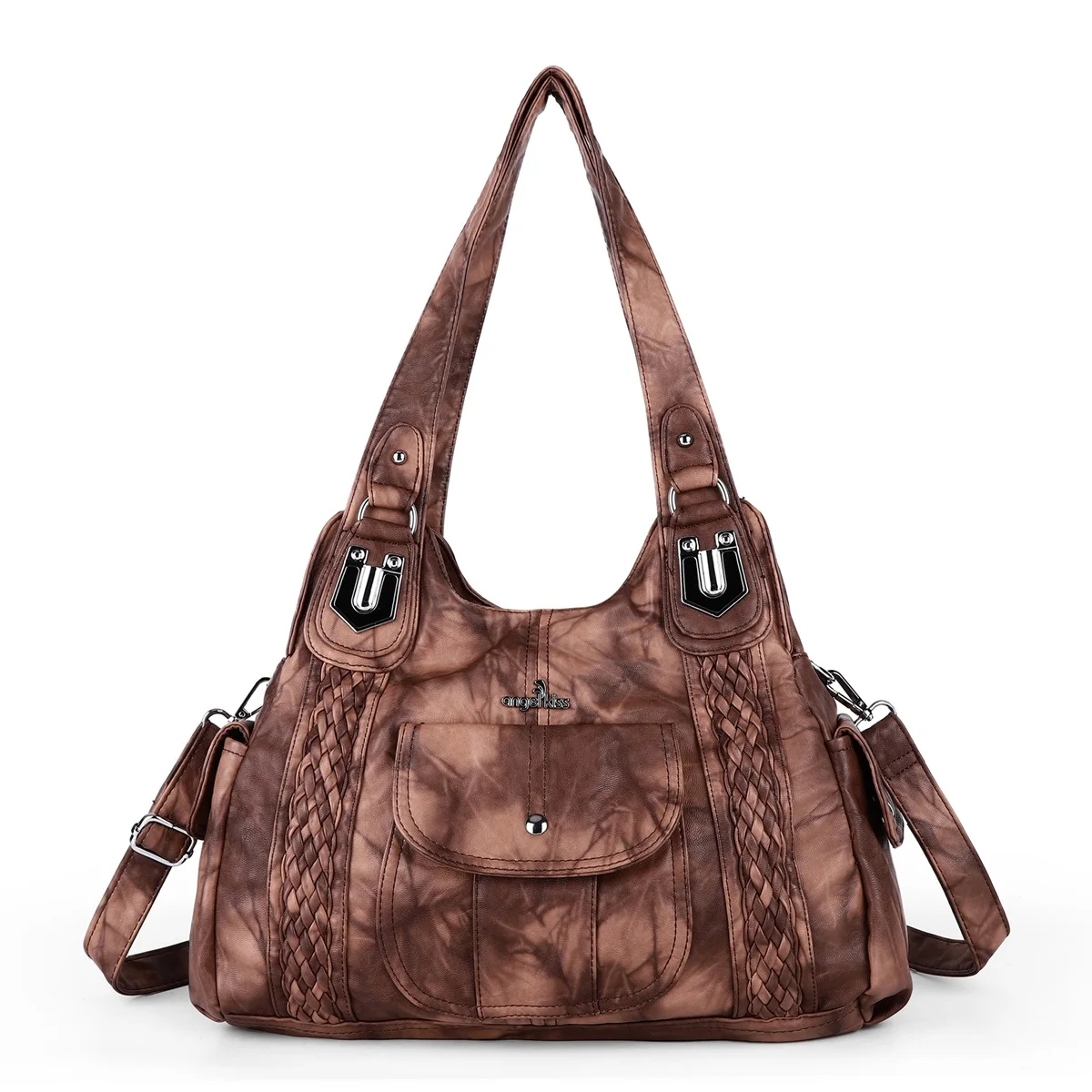 

Angel kiss Handbag Fashion Women Bags PU Leather Shoulder Bags Female Satchel Big-capacity Shoulder Purse Bag bolsa feminina