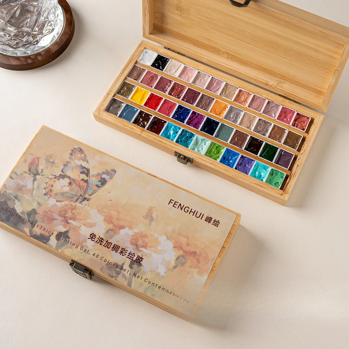 48Colors/Box Patting Painting Gel Nail Polish UV LED Soak Off Gel Varnish Gradient Pat Gel Palette Blooming Transfer Design