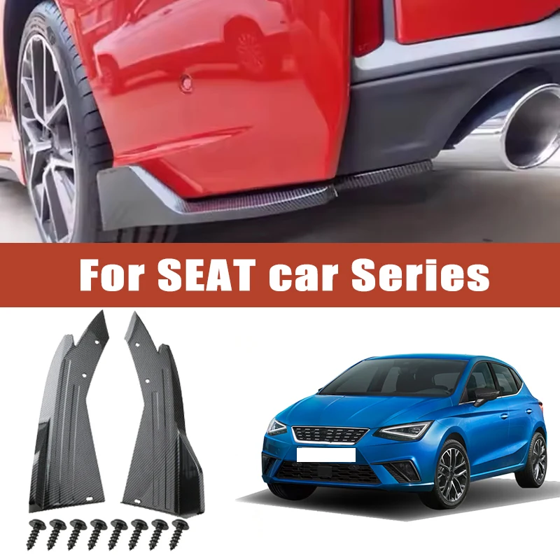 

2pcs Rear Bumper Spoiler Lip Splitter Diffuser Anti-Crash Winglet Car Mod For SEAT Ibiza Leon Arona Ateca Tarraco Toledo Mii