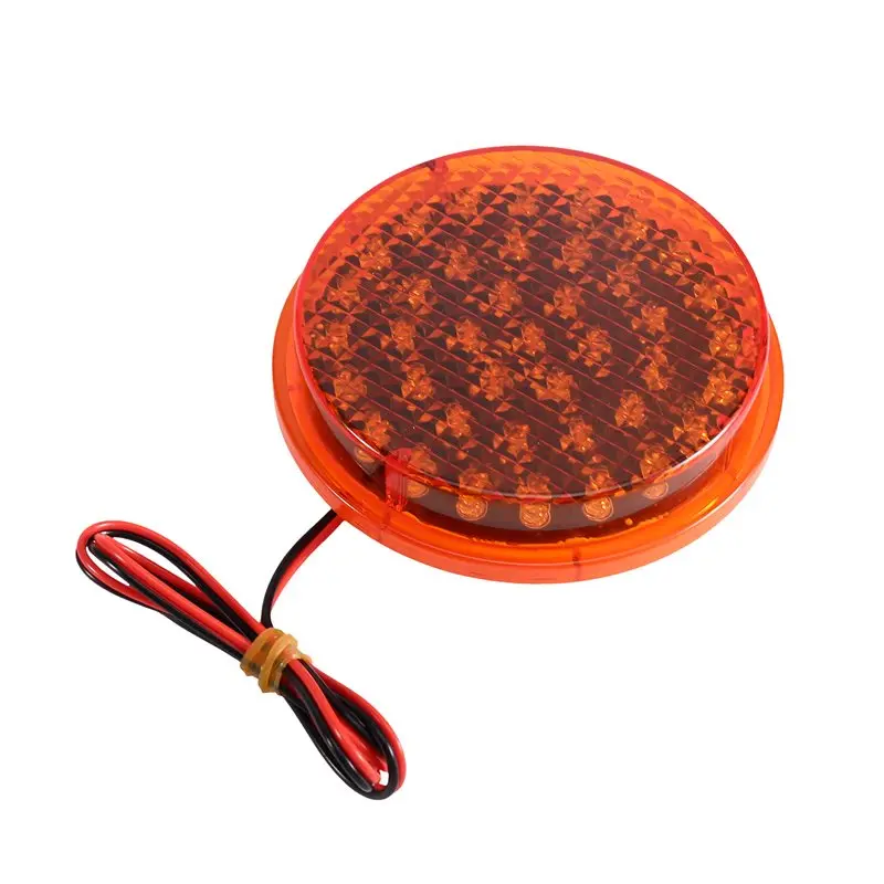 FULL-100Mm Diameter Traffic Signal Light Module DC 12V LED Traffic Lamp LED Traffic Signal Module Lampwick Yellow