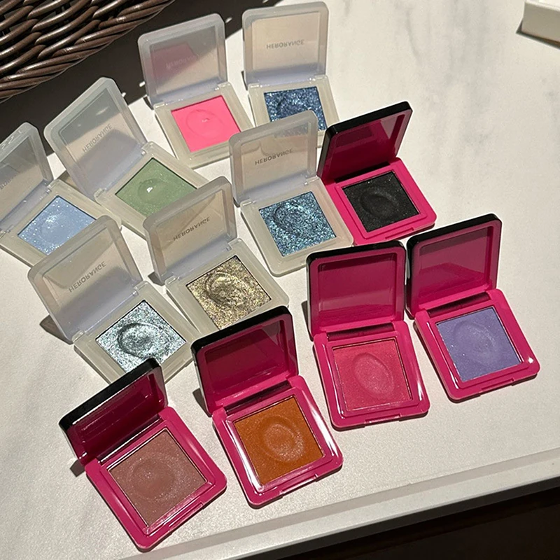 HERORANGE カメレオン アイシャドウ ハイライター シングルカラー 高発色 グリッター パール パレット アイメイク