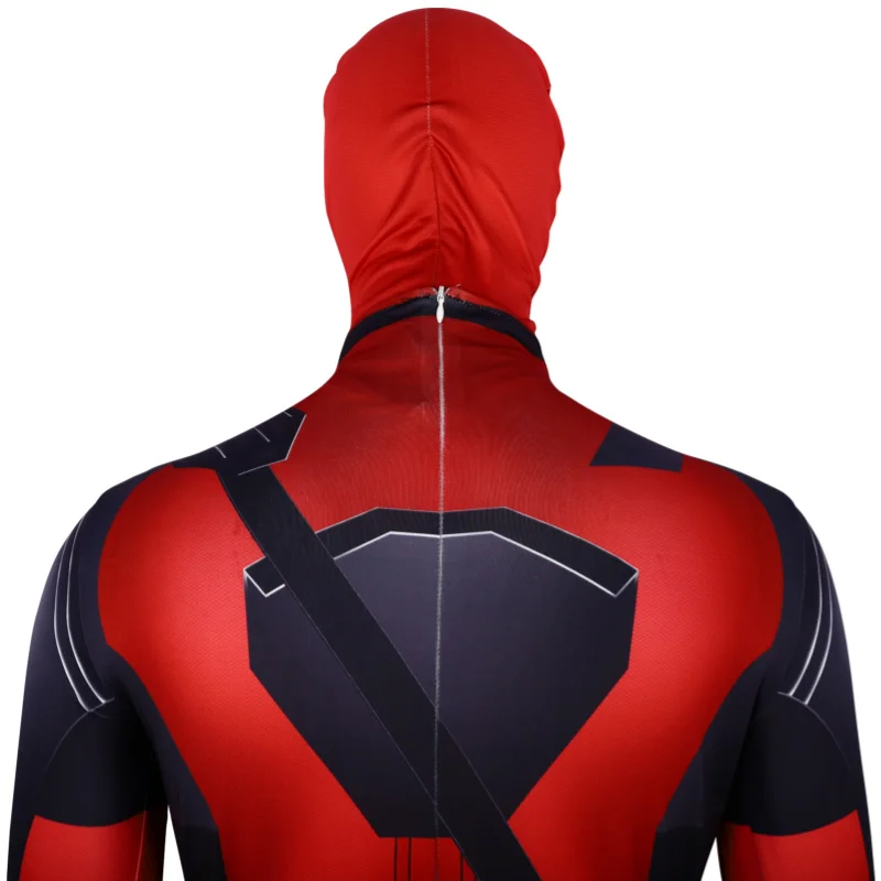 Smile Hero Deadpool Cosplay Costume pour garçons, combinaison d'Halloween, film Nette, masque Rick, collants avec épée et sac, ensemble de vacances