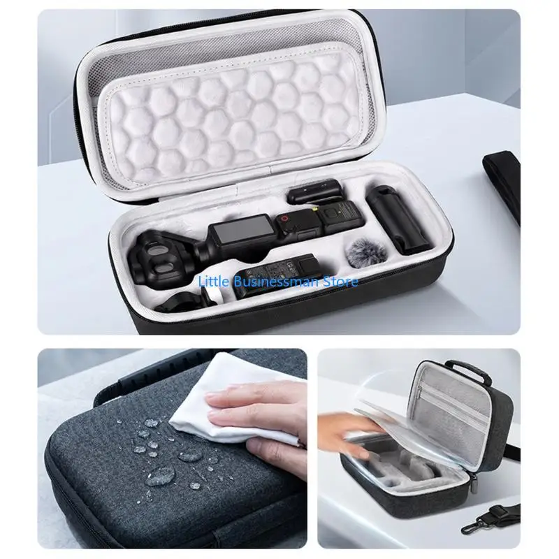 Hartschale für Pocket 4P Kamera-Reisetasche mit geformten Fächern, Netztasche und Schultergurt, kompaktes EVA M76A – Detail 8