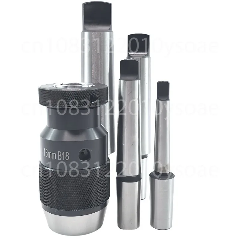 MT2-B18 1-16MM MK2 Mandrel Live Core Drill Chuck Durable Taper Steel Self-tightening Keyless Accessory Lathe Tool