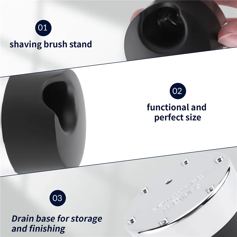 

A66Z Unique Design Heavyweight Men's Shaving Razor Stand Holder Base Gift For Brother Boyfriend Husband