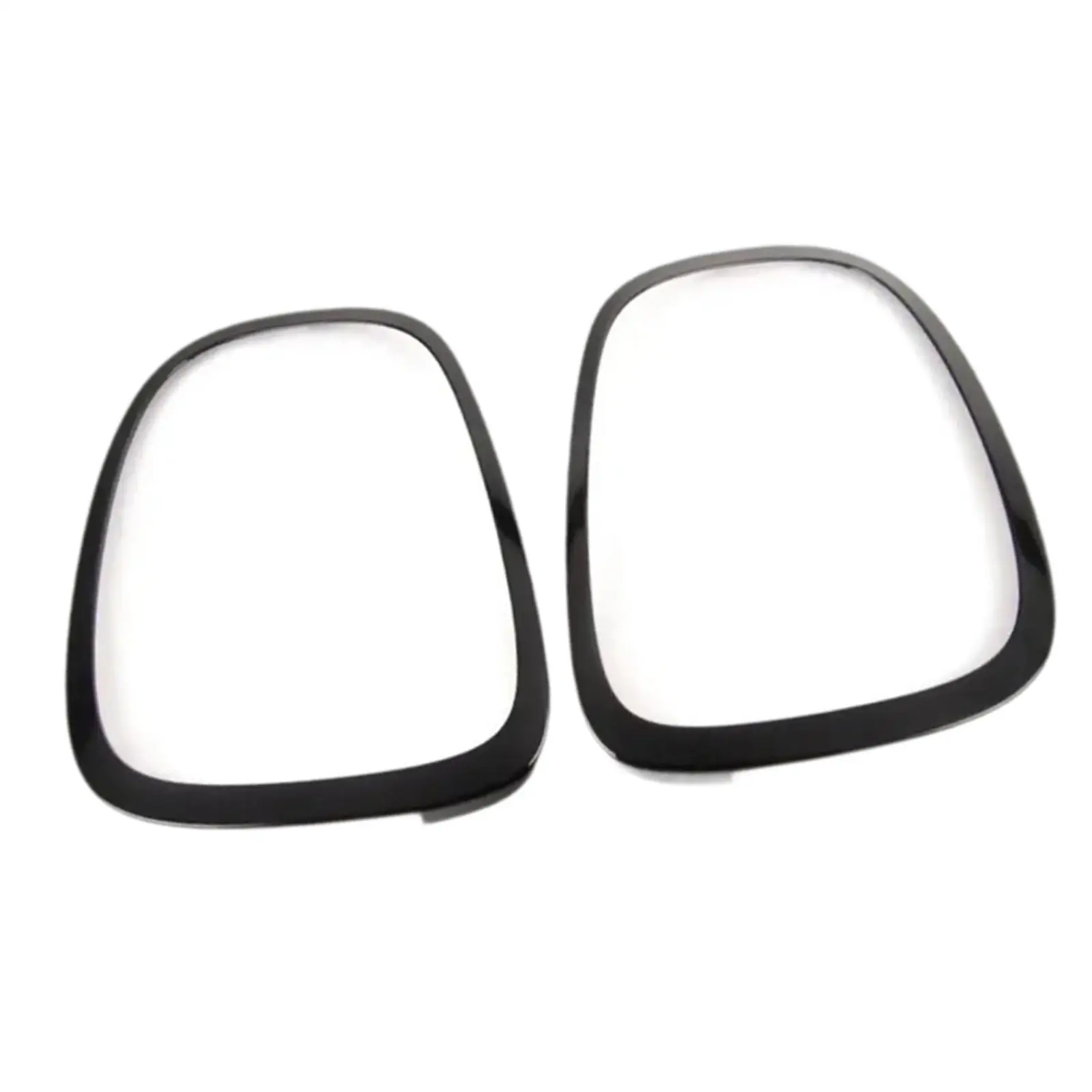 2 Pieces Tail Rear Light Trim Ring 51712285495 51712285496 Gloss Black for Mini Cooper F55 Easy to Install High Performance