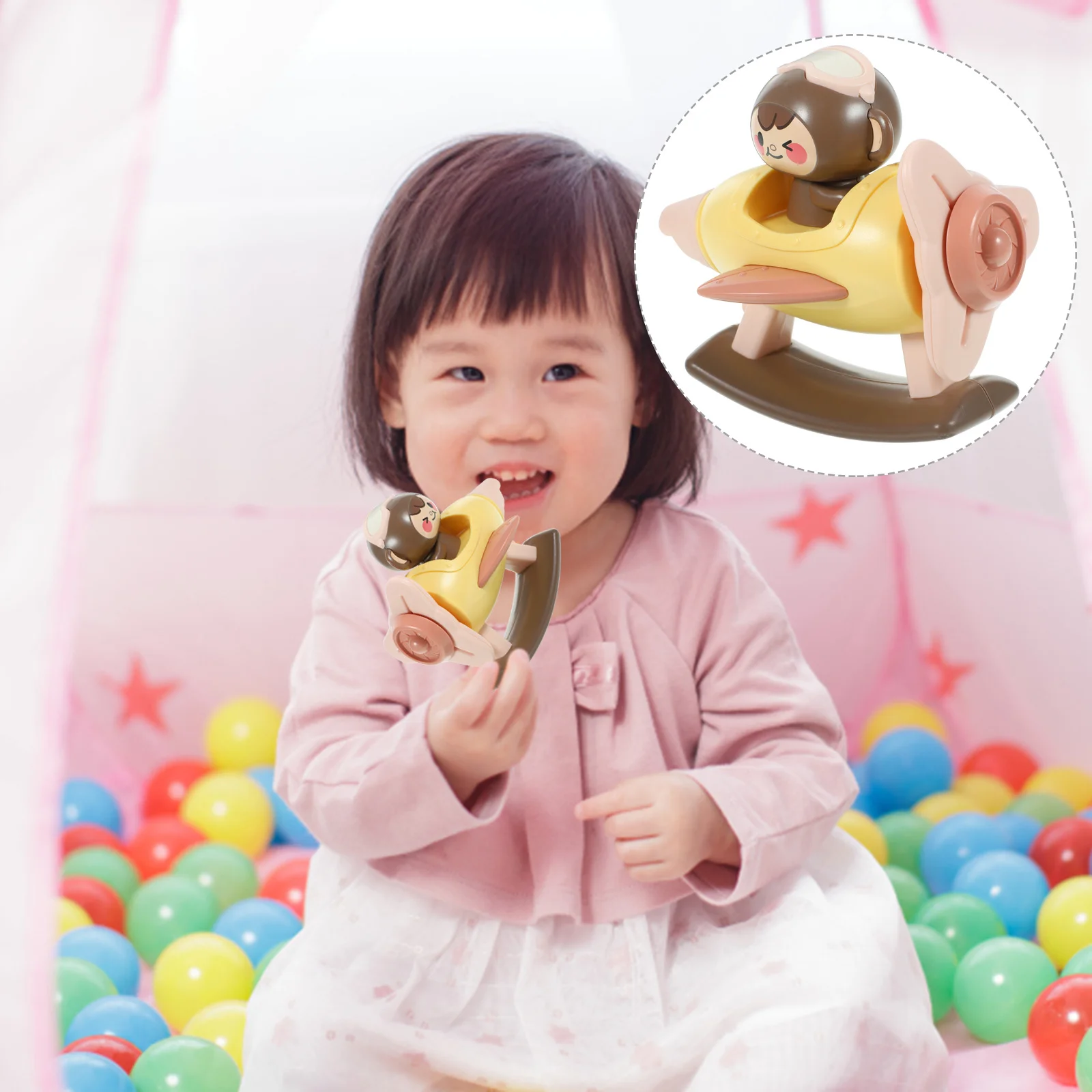 만화 비행기 모양 호루라기 어린이 파티 소품 다채로운 플라스틱 악기 발달 게임 소음기