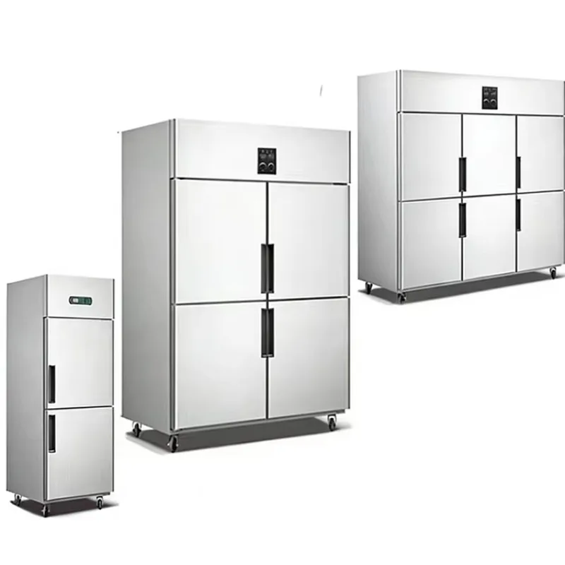 Refrigerador Comercial de Carne com 6 Portas e Controle Digital de Temperatura para Uso em Lojas, Restaurantes e Hotéis