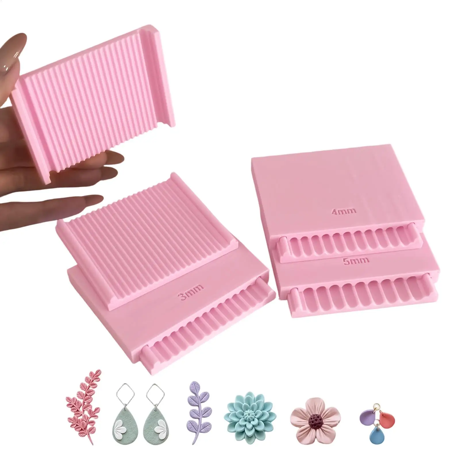 Clay Bead Roller Stackable Pressing Rolling Even Shaping Tool Nail Crafting Clay Ball Roller for Enthusiasts Girls Women