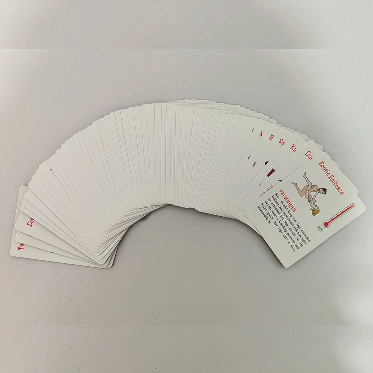 Couple Sex Games Sexual Position Cards 50 BDSM Bondage Restraint Cards SM Adult Games Bedroom Commands Luminous Dice Sex Cards view 3