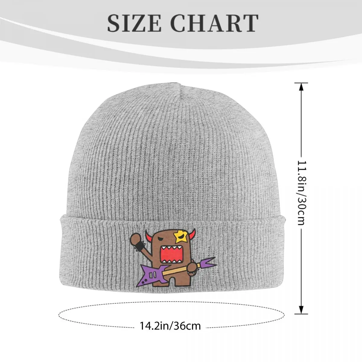 Domo Kun Rocker Hat Autumn Winter Beanie Fashion Cap Mężczyźni Kobiety Akrylowa czapka z daszkiem