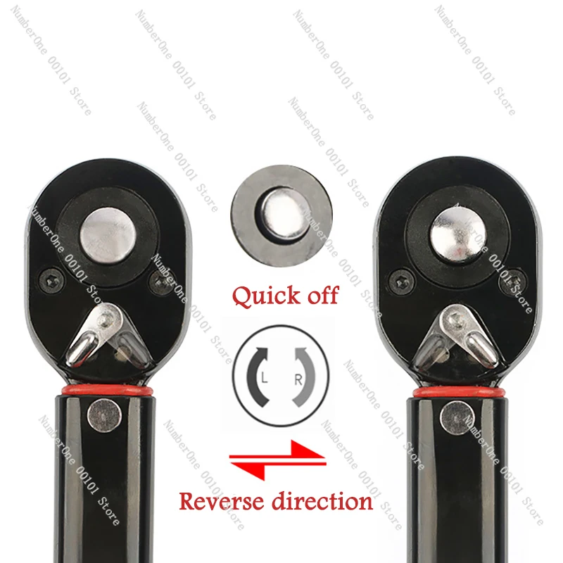 5-210N.m Torque Wrench 1/2'' 3/8'' 1/4'' Square Drive Preset Bicycle Torques Key Two-way Ratchet Car Bike Automotive Hand Tools