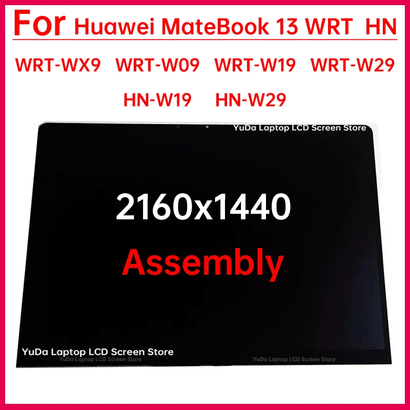 

13-дюймовый ЖК-экран для ноутбука Huawei MateBook 13 WRT-WX9 W19 W29 W09 HN-W19 W29, замена дигитайзера дисплея в сборе 2160x1440