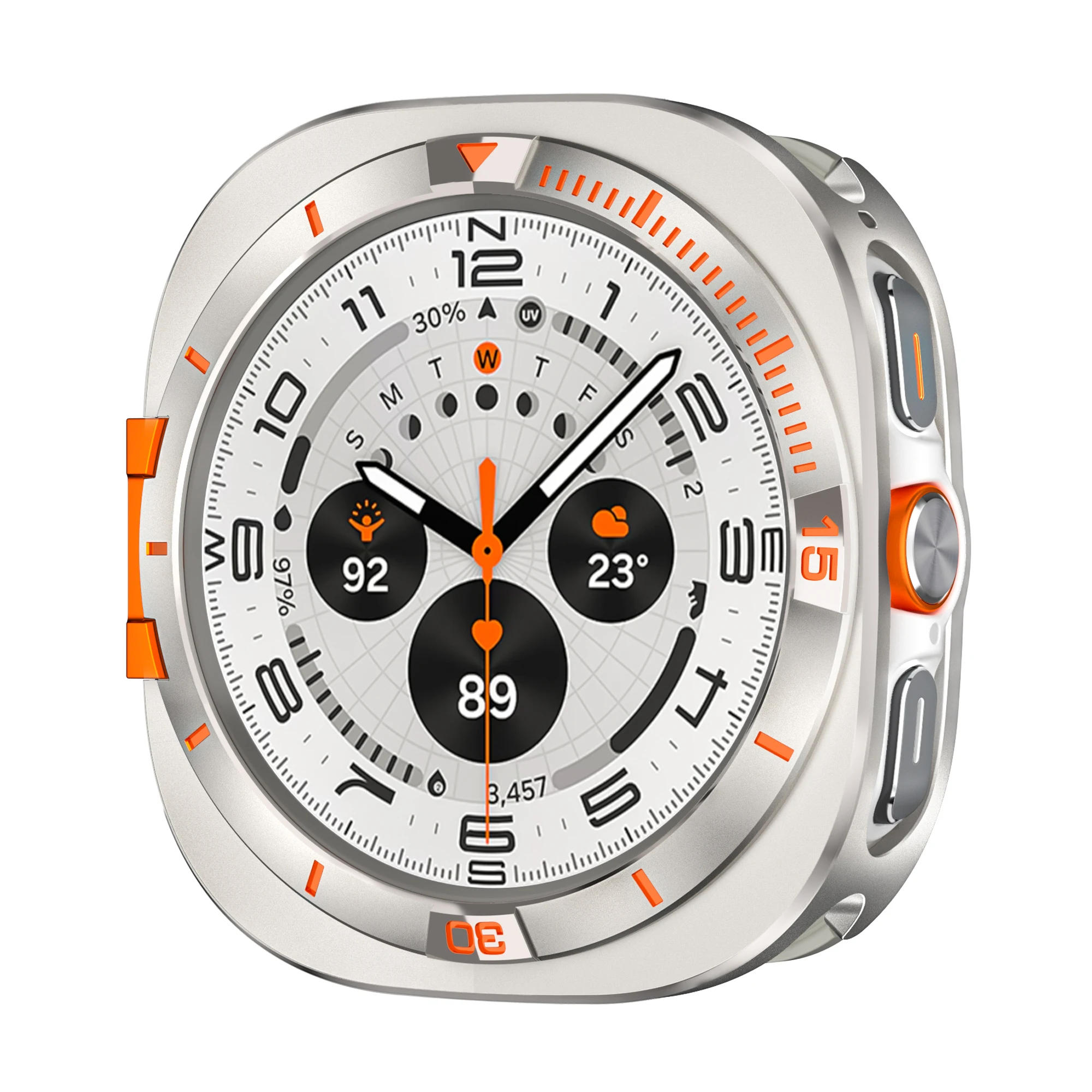 

Металлический защитный чехол для Samsung Galaxy Watch Ultra 2025, жесткий чехол из сплава для Galaxy Watch 7 Ultra 47 мм, аксессуары для защиты корпуса