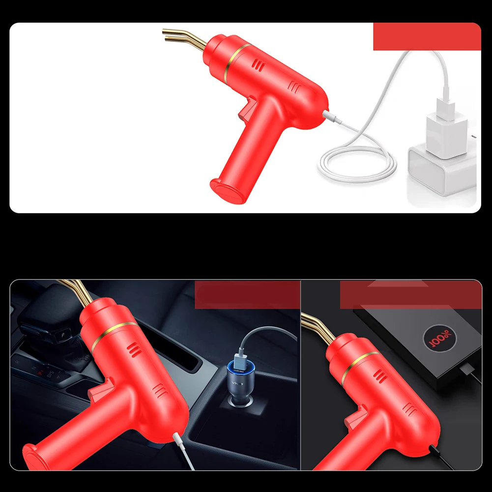 Cordless Plastic Welding Kit With 200 Studs Hot Stapler For Car Bumper Motorcycle Panel Thermoplastic Repair Tool
