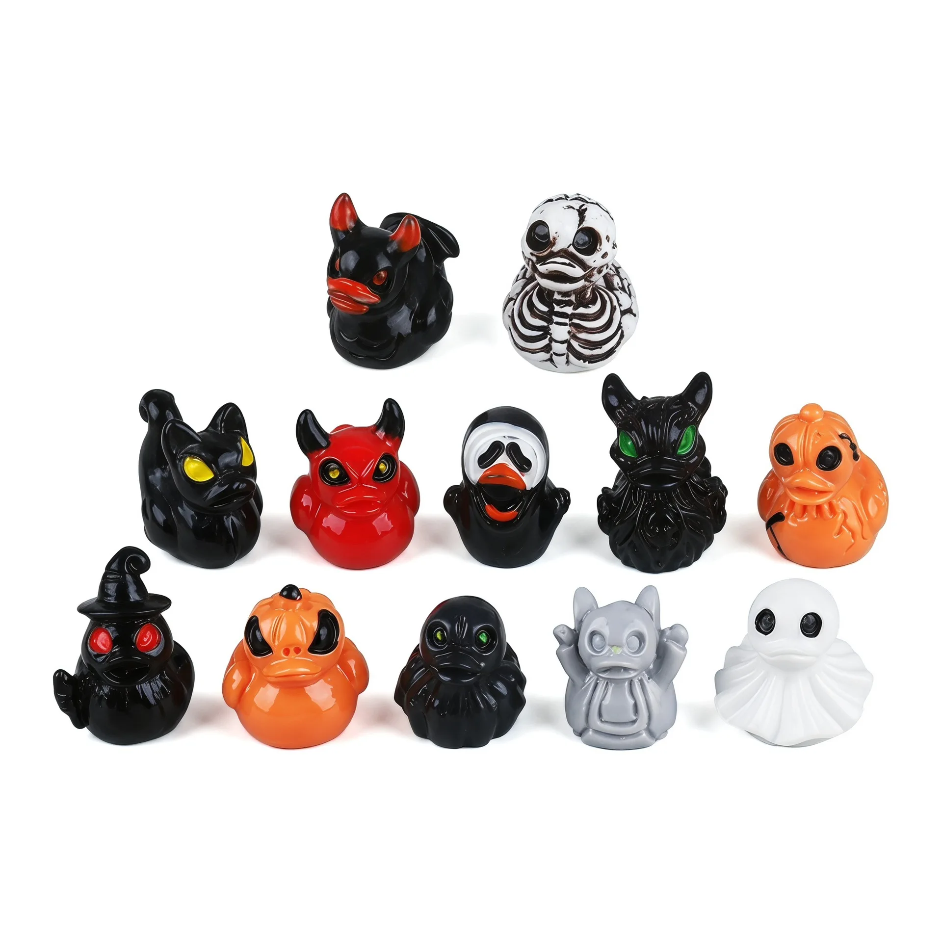 Gothic Style Resin Duck Ornament, Terrifying Duck Carving Mini Decoration, Terrifying Micro Landscape Desktop Decoration view 6