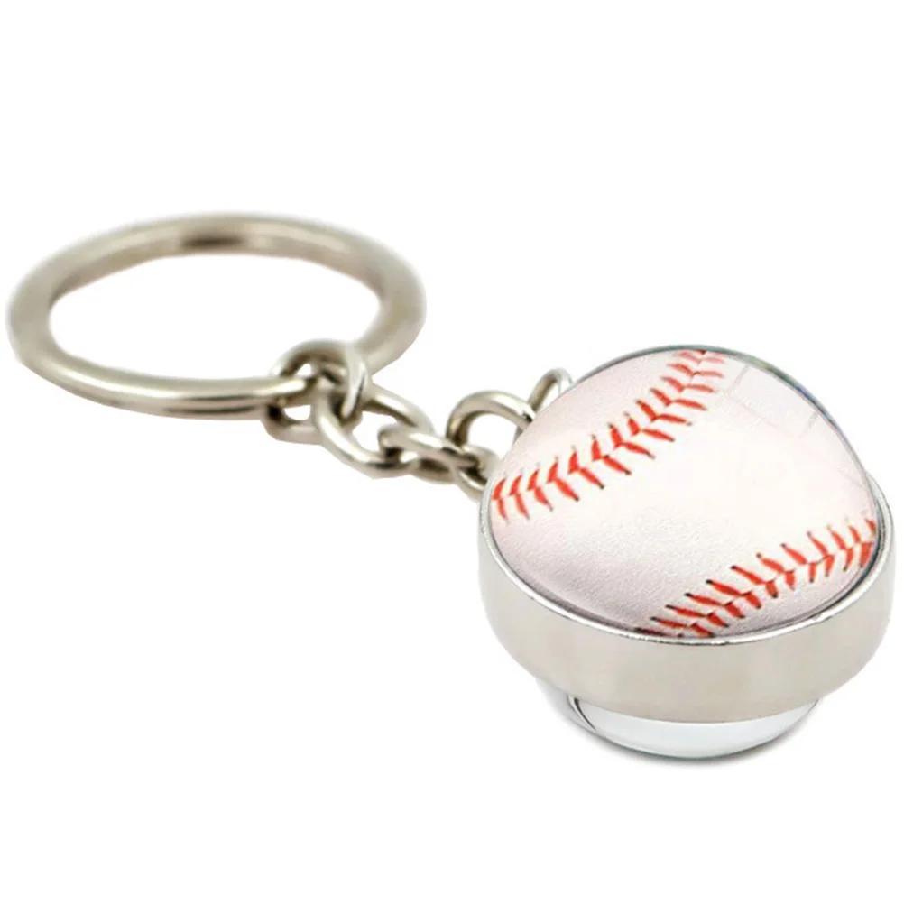 

Keychains Mini Basketball Resin Sports Ball Keyring Lightweight Durable Bag Accessory Creative Jewelry Gift Team Sports