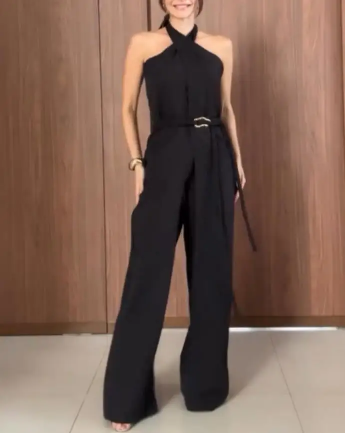 قطعتين مجموعة النساء الزي 2025 صيف جديد عادي الرسن الباردة الكتف الجبهة الشق تعادل بالتفصيل بلوزات وسراويل الأعمال غير رسمية مجموعة