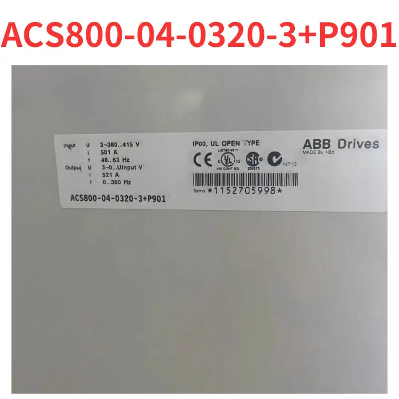 90% new ACS800-04-0320-3+P901   frequency converter  tested OK