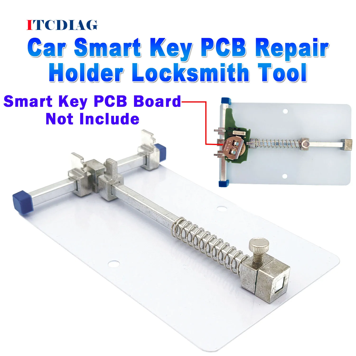 Car Smart Key PCB Repair Holder Locksmith Tool Stainless Steel Circuit Board Jig Soldering Desoldering PCB Repair Holder Fixture