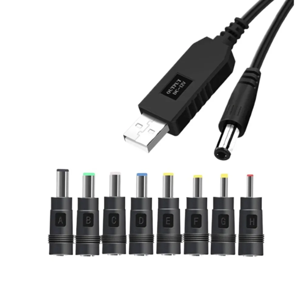 

Повышающий кабель USB на 12 В — преобразователь постоянного тока от 5 В/9 В до 12 В, совместимый с маршрутизаторами и устройствами