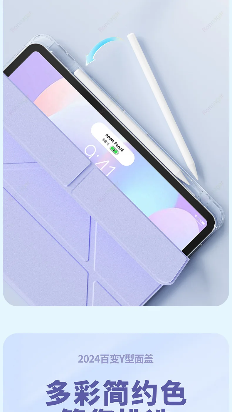 TRAHOO-Étui pour iPad (A16) 11e Génération 11 Pouces en 2025, iPad 10e
