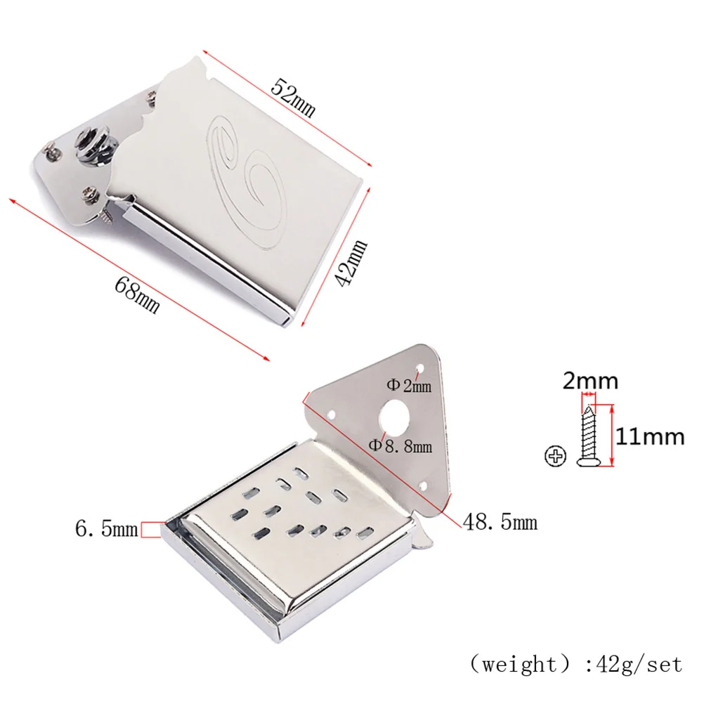 

Metal Triangle Mandolin Tailpiece Silver Metal Parts for Mandolin Guitar Upgrade Tone Volume Sustain Triangle Tailpiece