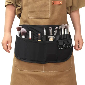 Professional Cosmetic Makeup Brush Holder 2 Arrays Apron Bag With Artist Belt Strap for…