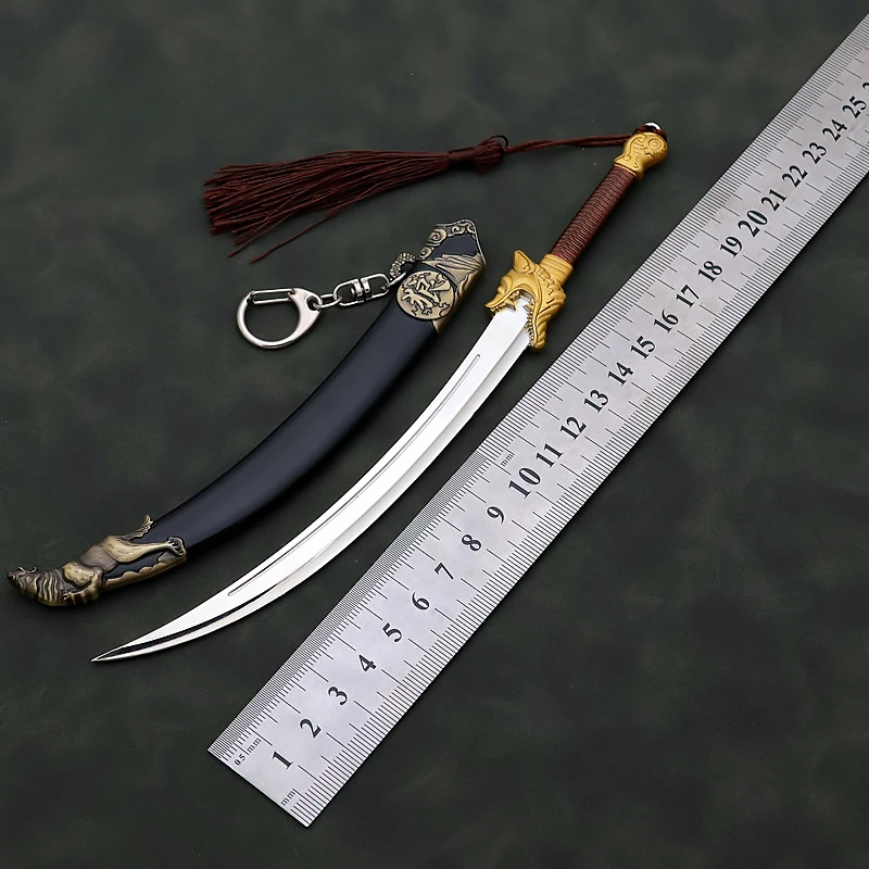 Blood Knife Ancestor Film and Television Surrounding 22CM Blood Knife with Sheath Zinc Alloy Weapon Model Crafts Decoration Toys