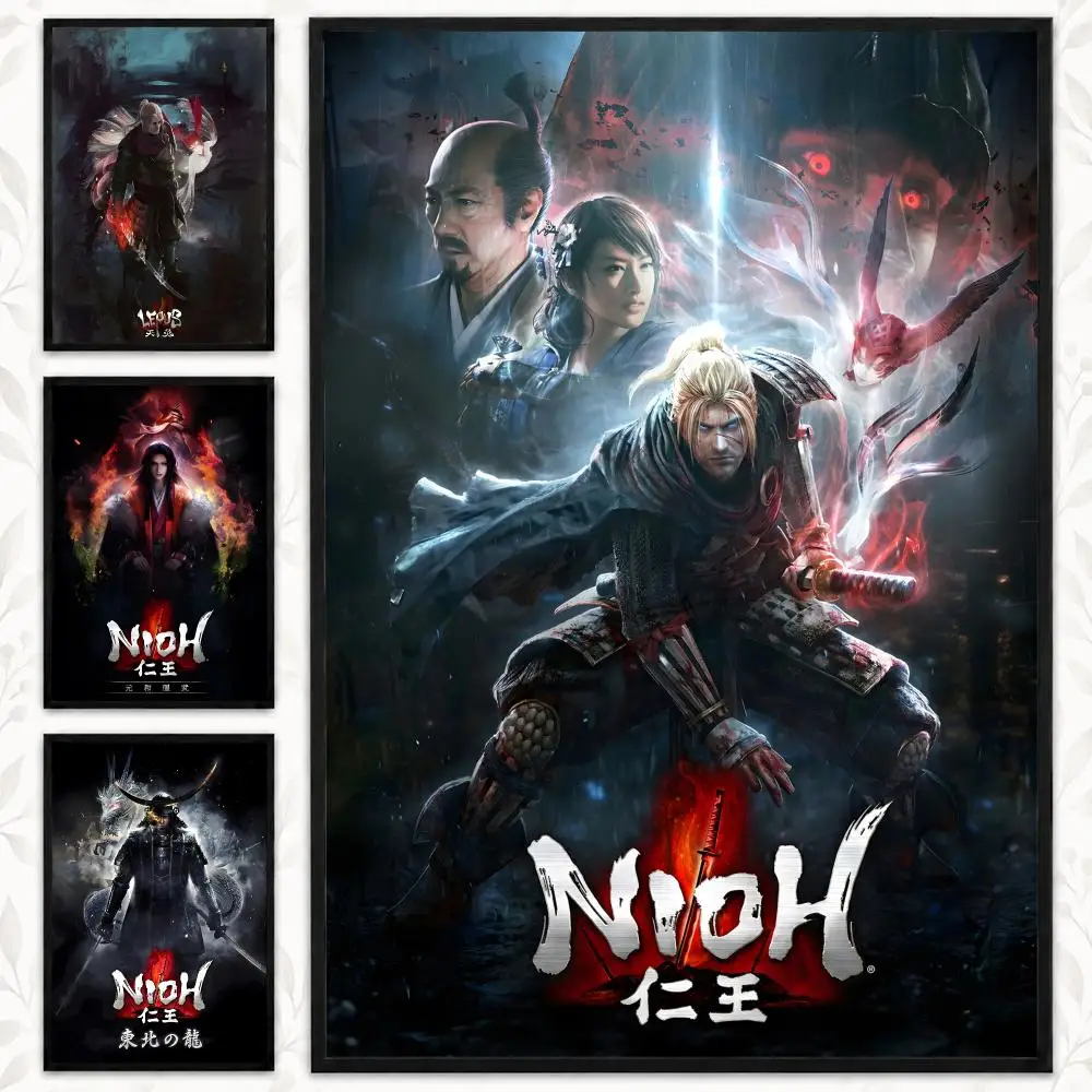 Nioh Japanese Samurai Action RPG Fantasy Game Series Poster Decorative art prints for the home, holiday gifts, unframed