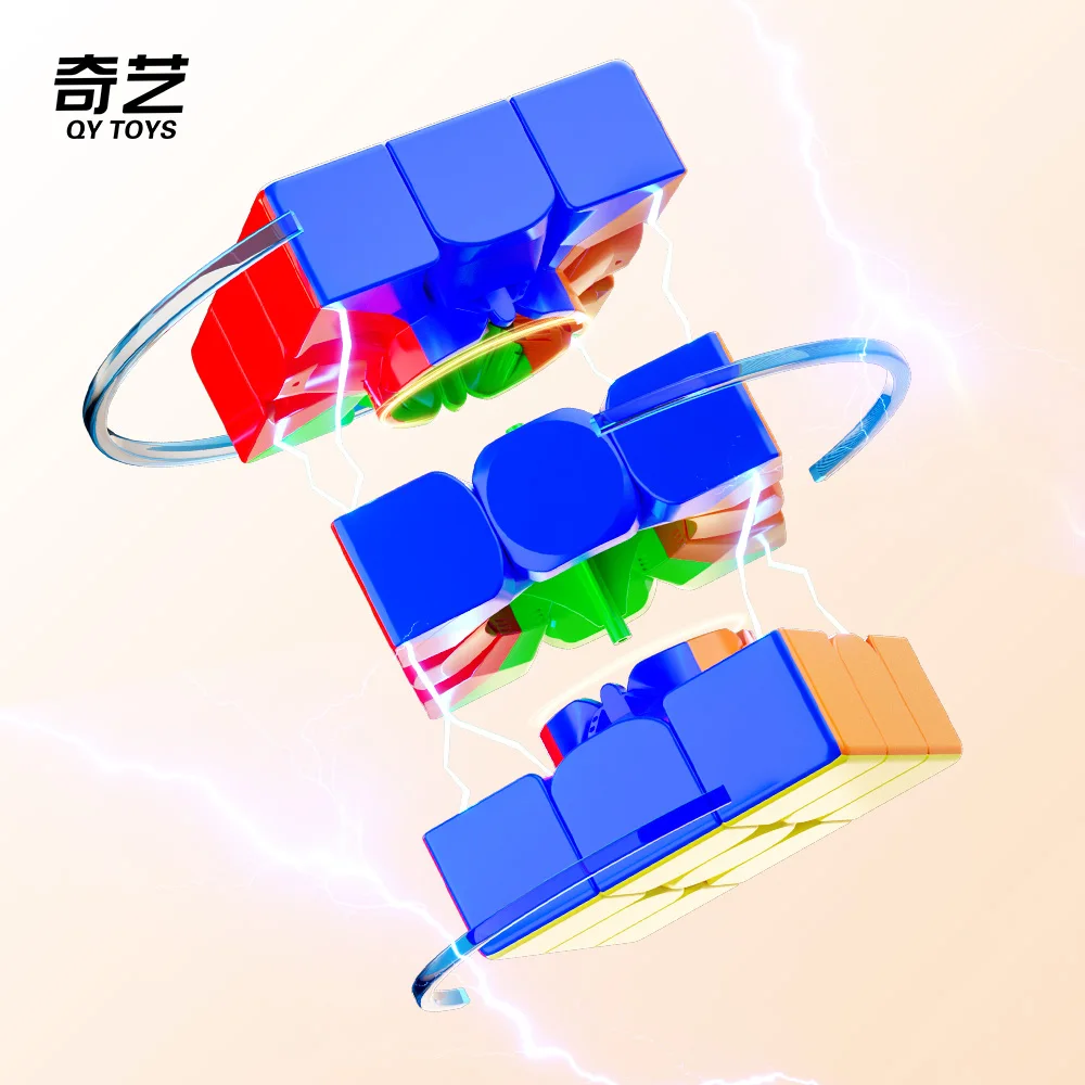 ใหม่ QiYi Warrior Plus M 18 ซม.3x3x3 Big Magnetic Cube Magic ปริศนา 3x3 Cubo Magico Professional ของเล่นเพื่อการศึกษาสําหรับของขวัญ