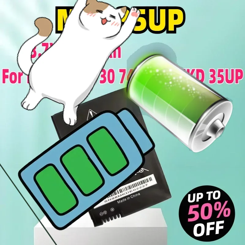 

New 580mAh 3.7V 2.14Wh Car LCD Remote Key Battery 530le 730 740 745 MKD 35UP for BM MKD35UP