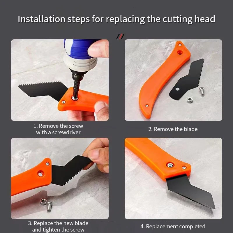 Tungsten Carbide Cutter Blade for Tile Gap Grout Cleaning Remover Wall Floor Tiles Joint Cleaner Wallpaper Paint Scraper Tool