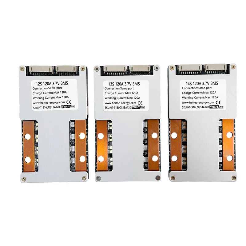 Heltecbms 10S-16S 36V BMS 48V 60V 12S 13S 14S 80A 120A 160A bms Ternary lithium battery protection board balanced - view 3
