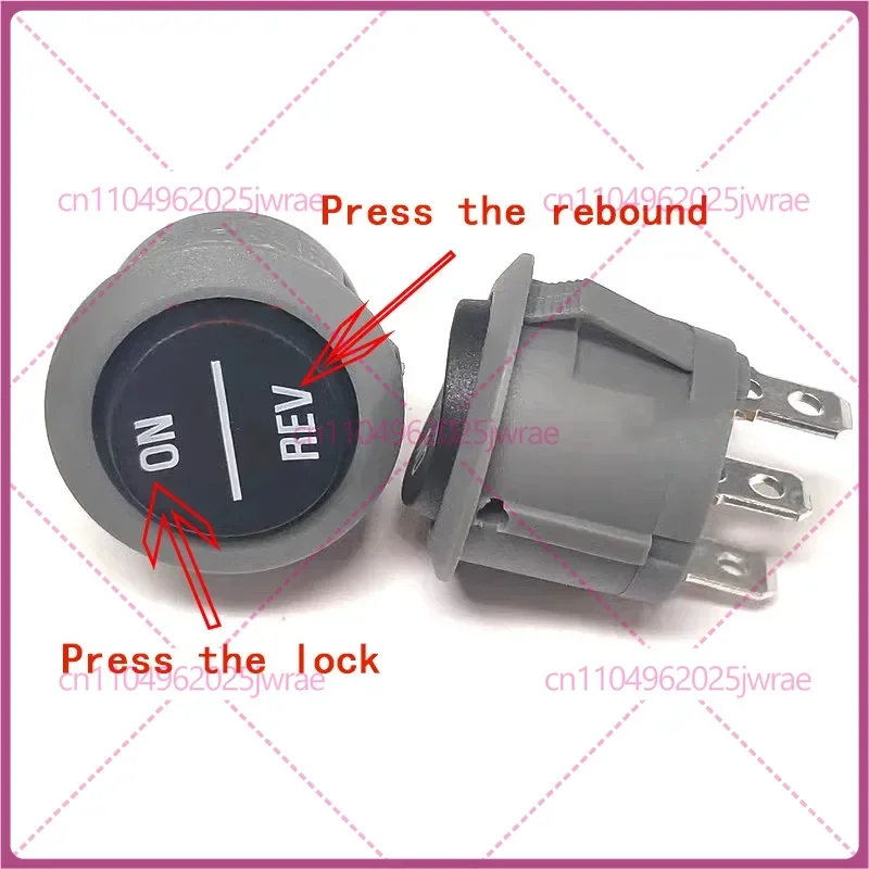 RL3-5 T105 Round power switch 20/23mm universal switch Forward/reverse switch ON/REV 16A125V