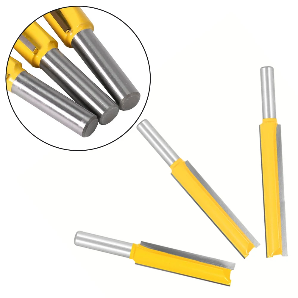 6.35mm Shank Carbide Extra Long Straight Router Bit Woodworking Milling Cutter Engraving Machines Milling Cutters ﻿