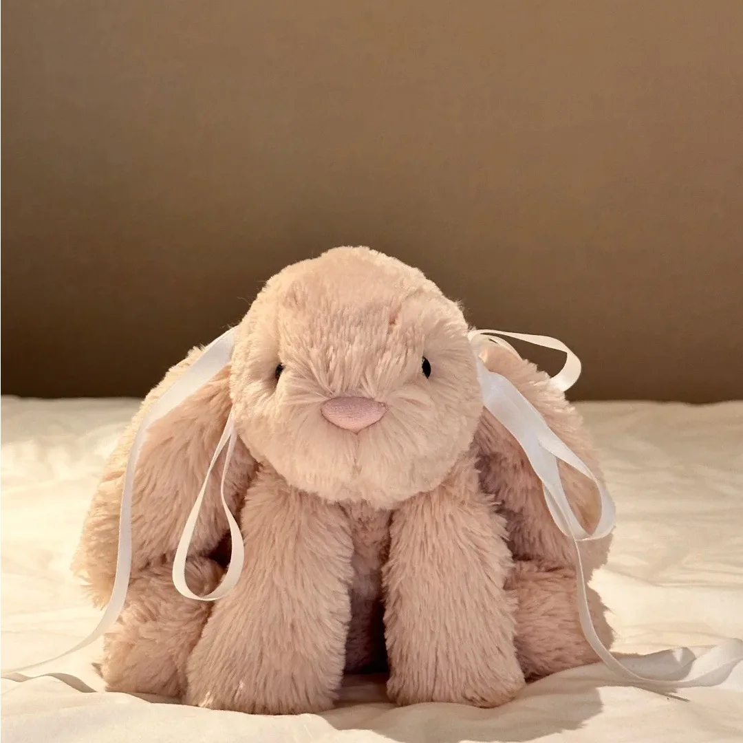 Новая плюшевая игрушка Jelly Cat Smudge Bunny, длинноушастая кукла-кролик, подарок на день рождения, День святого Валентина