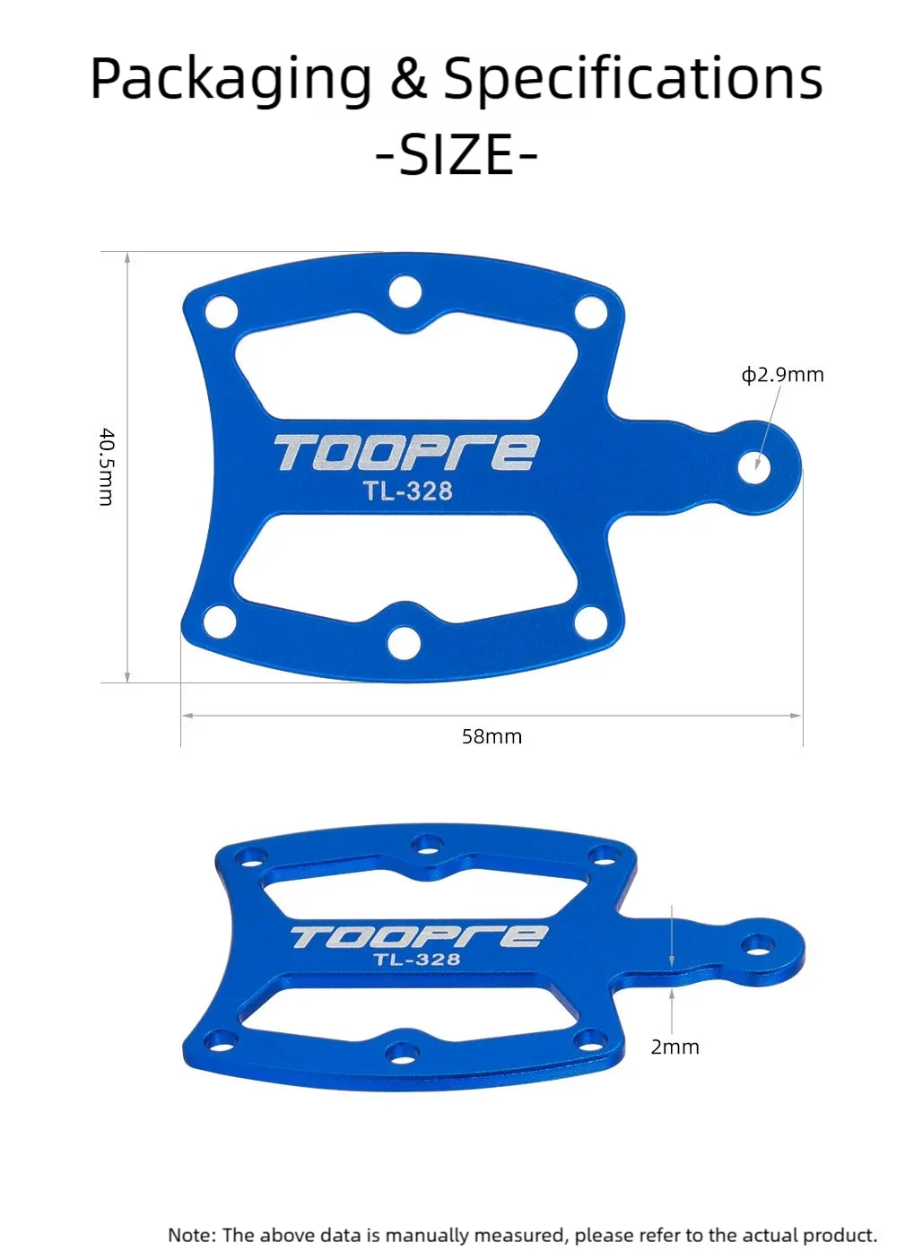 TOOPRE Fahrrad Kettenblatt-Verschleißmesser für Mountainbikes mit Einzelkurbelsatz – Detail 8