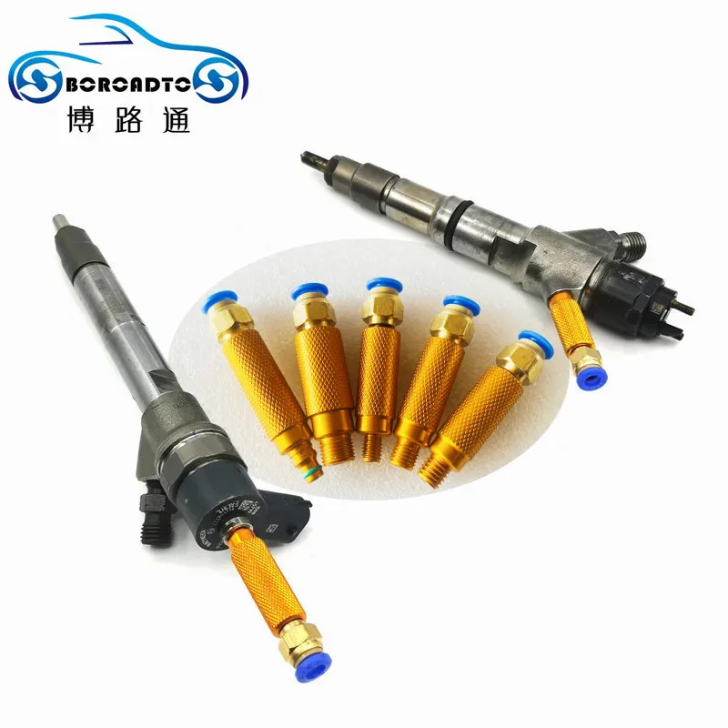 5pcs Diesel Common Rail Injector Oil Return External Joint Quick Connector for Bosch Denso