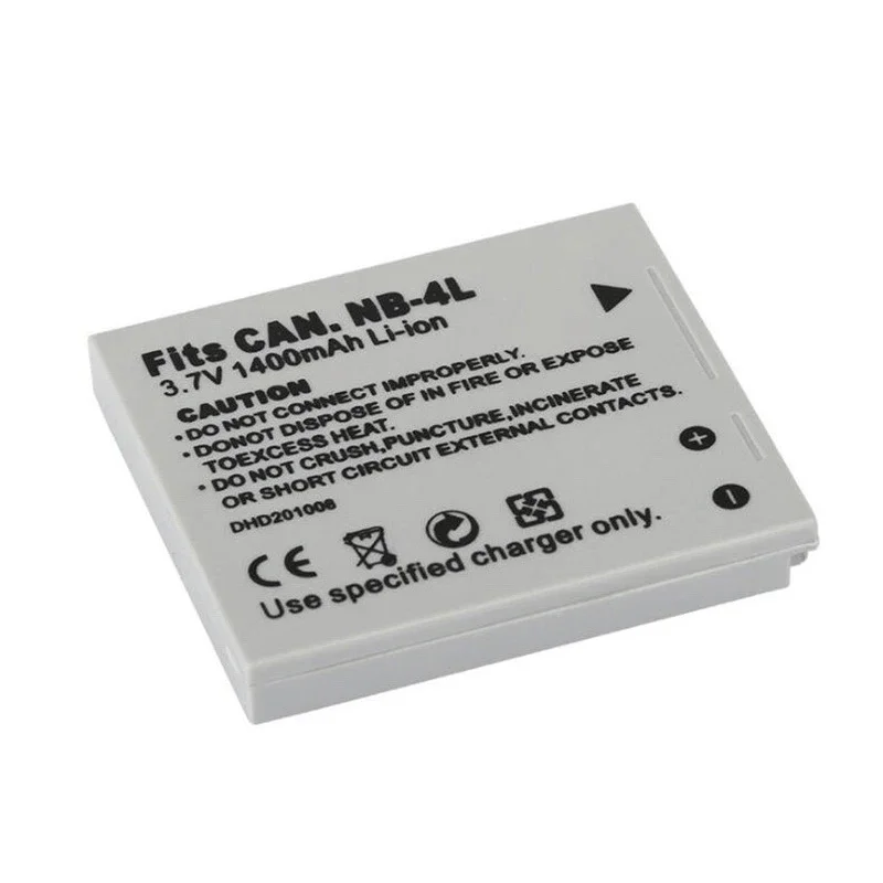 1400mAh NB-4L Battery And USB Charger