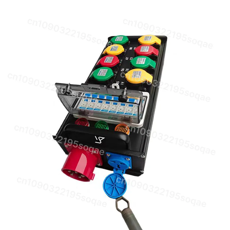 18-Way Power Distribution Box Small Distribution Cabinet Lighting Audio Large Screen Rental Socket Controller Stage