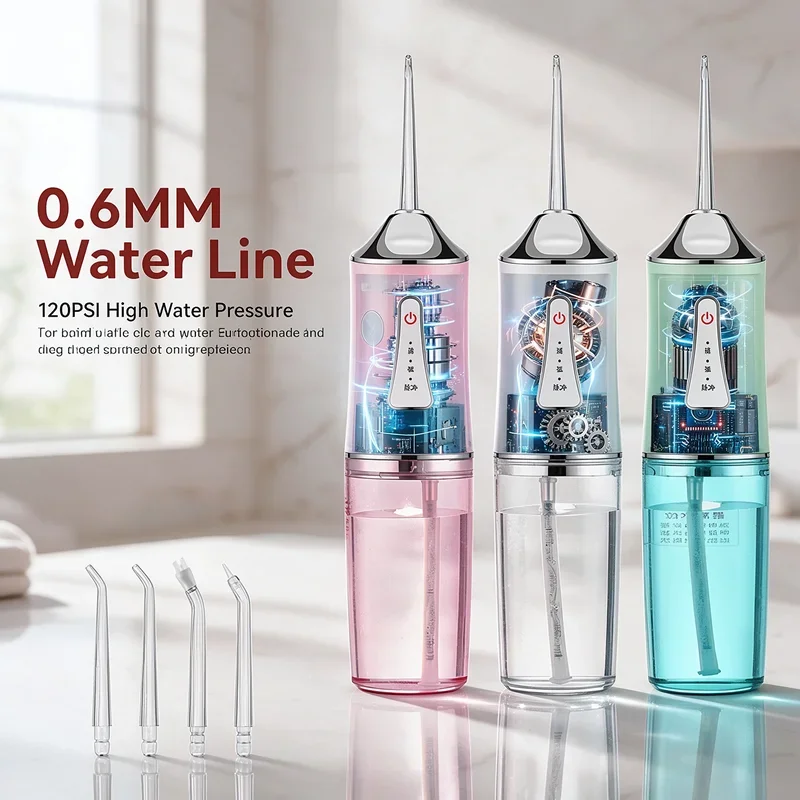 0.6mm High Pressure Oral Irrigator Water Flosser Dental Water Jet Tartar Remover Oral Care Appliance - Waterpik Compatible