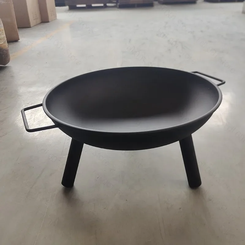 Round Brazier Portable Charcoal Firewood Heating Stove for Household Courtyard Use Suitable for 3-5 People