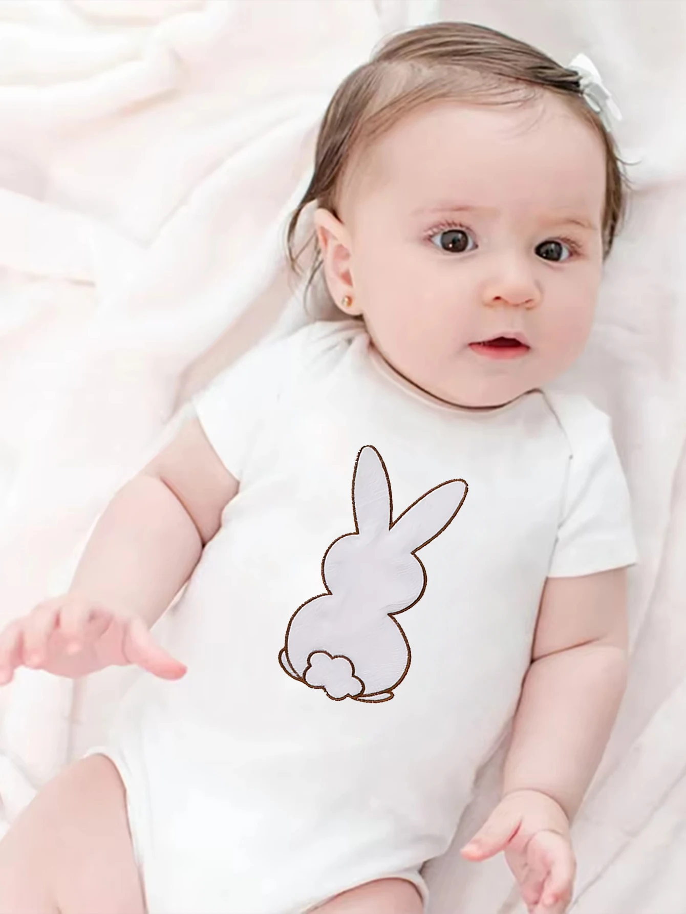 

Счастливой Пасхи! Принт с изображением пасхального кролика. Весенне-летний комбинезон для ползания для малышей, подходит для мальчиков и девочек, для использования на улице.